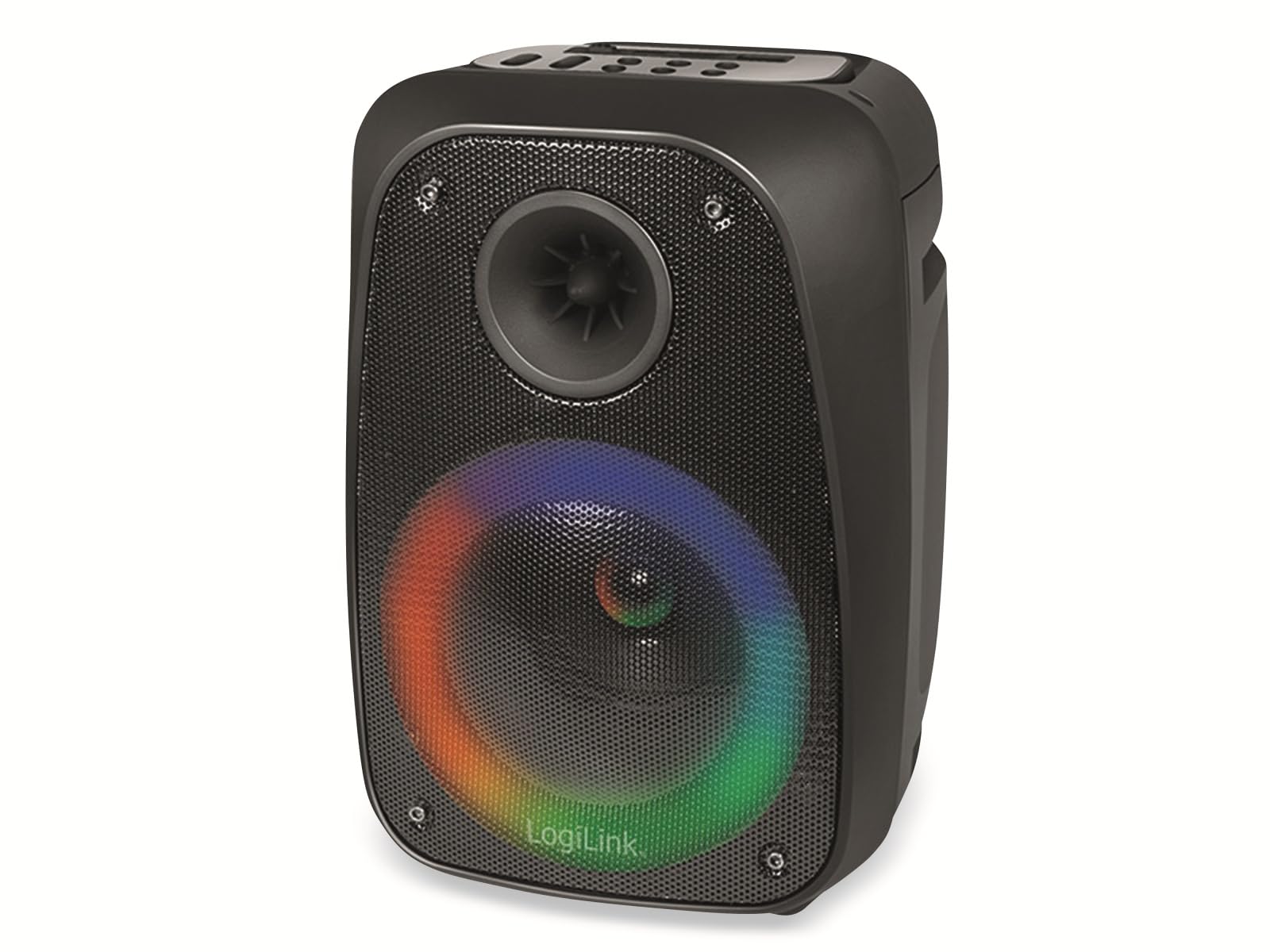 Портативная колонка LogiLink SP0058 Mobile Bluetooth Speaker с подсветкой + FM радио, TWS, 10 Вт, черный, фото №1