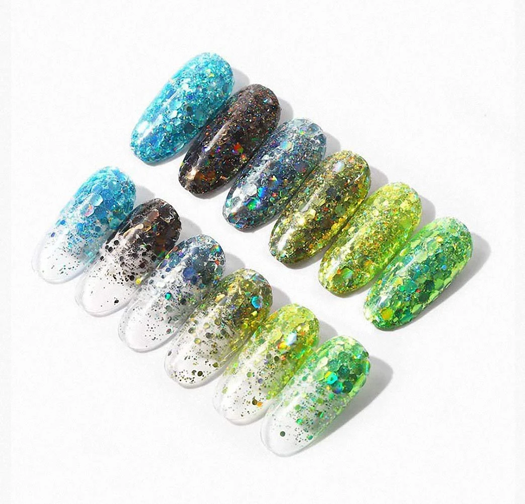 Стразы Разные формы Блестки Набор для декорирования ногтей, фото №2