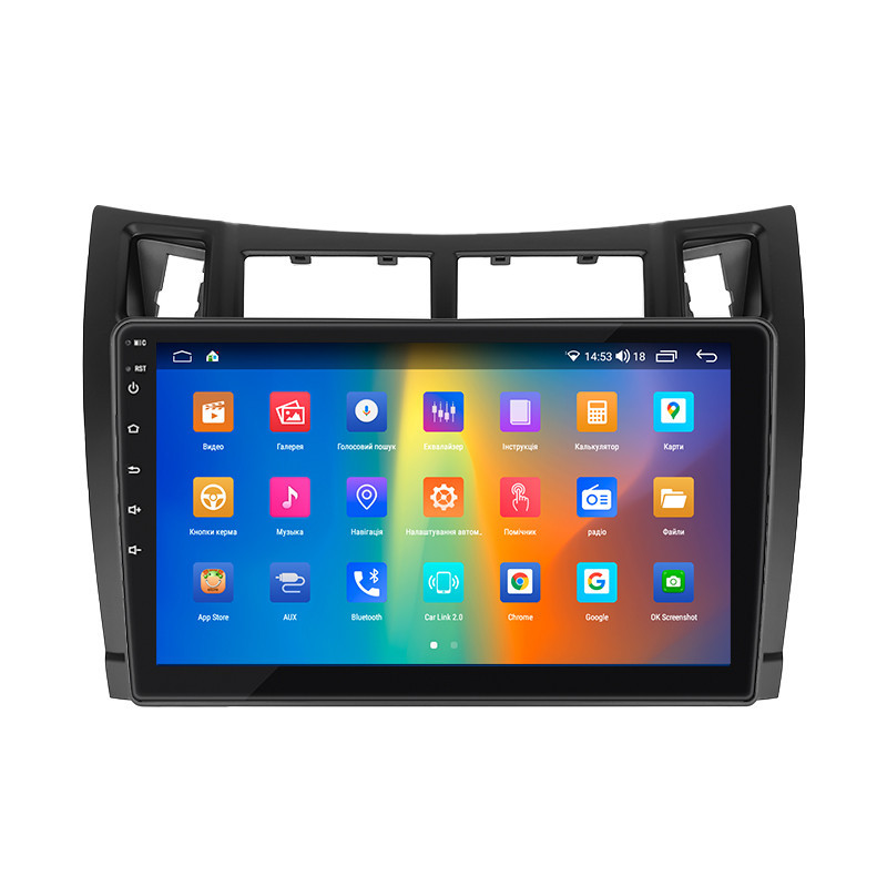 Магнітола Lesko Toyota Vitz II XP90 2005-2011 IPS 9 2/32Gb CarPlay 4G Wi-Fi GPS Prime (10969-58498), фото №2