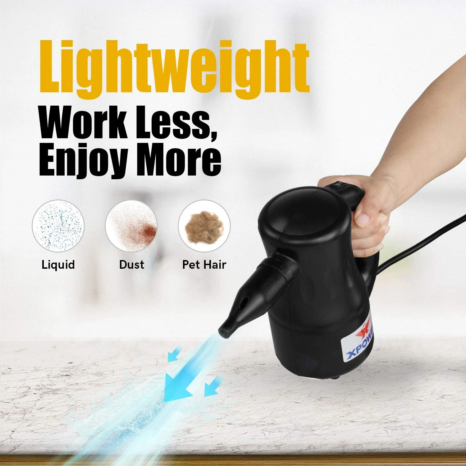 Електрична повітродувка XPOWER Cyber Duster A-2 High Performance Motor Чорна, фото №2 Електрична повітродувка XPOWER Cyber Duster A-2 High Performance Motor Чорна, фото №2