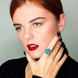 Кольцо-часы JewelryWe Мужской Женский Круглый Аналоговый Кварцевый Эластичный Сплав synthetic.ua - Фото 1