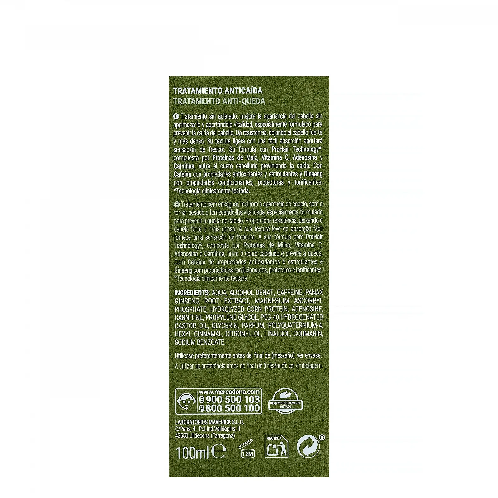 Сироватка Deliplus проти випадіння волосся для чоловіків з женьшенем і кофеїном, фото №3