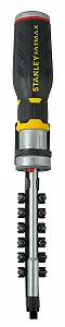 Викрутка Stanley FatMax FMHT0-62689 з 12 бітами та LED Чорний/Жовтий 14 предметів synthetic.ua - Фото 1