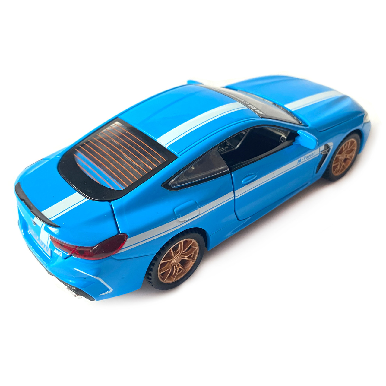 Игрушечная машинка металлическая BMW M8 competition АвтоЕксперт БМВ синий звук свет иннерция откр двери, фото №4