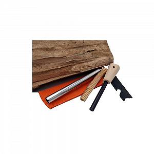 Набір для розпалювання вогню Fire Steel 7 cm Magnesium Survival Outdoor Bushcraft Camping 4 предмети - Фото 1