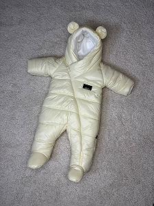 Демісезонний дитячий комбінезон 62, 68, 74, 80 р крем - Фото 1