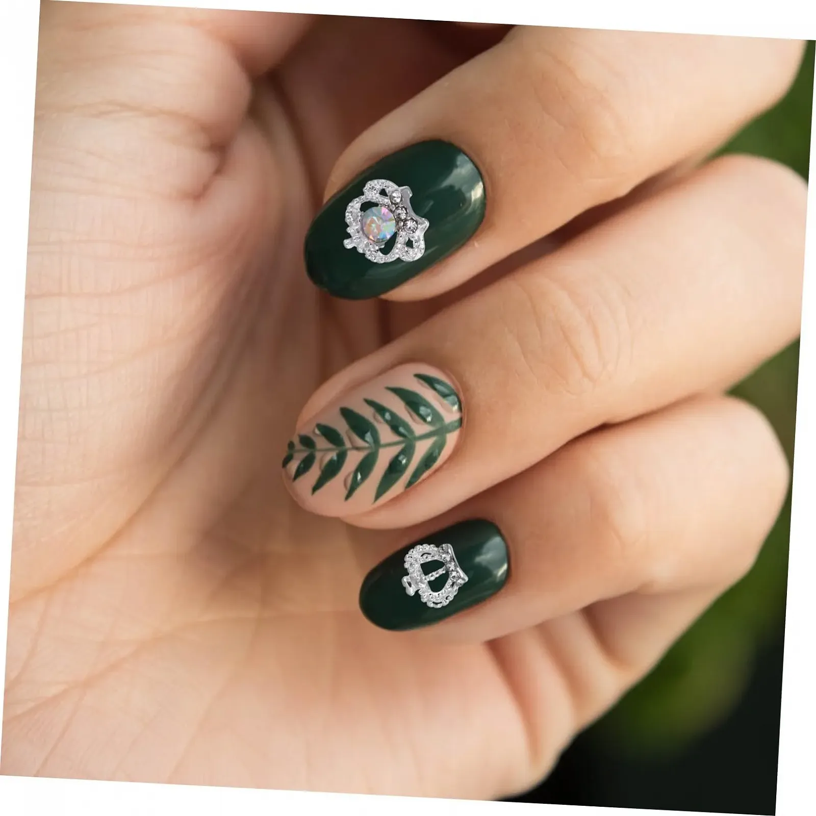 Корона зі стразами для творчого манікюру, фото №2