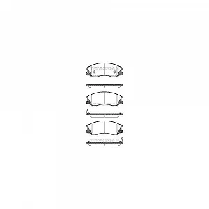 Комплект тормозных колодок TRISCAN 8110 43019 для HYUNDAI передняя ось - Фото 1