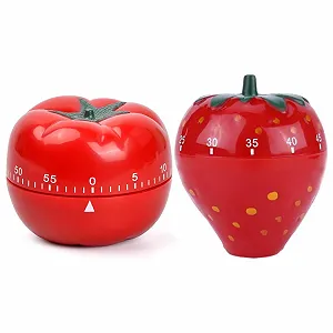 Купить Кухонный таймер Pomodoro Набор 2 шт. Механический Визуальный 8 x 6.5 см - Фото 1 Кухонный таймер Pomodoro Набор 2 шт. Механический Визуальный 8 x 6.5 см - Фото 1