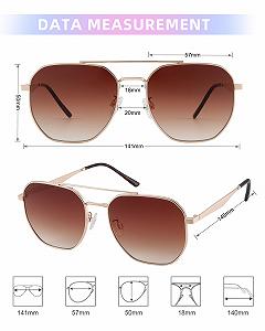 Сонцезахисні окуляри Авіатори Квадратні JOOX Великі для Чоловіків та Жінок, UV400 Захист synthetic.ua - Фото 1