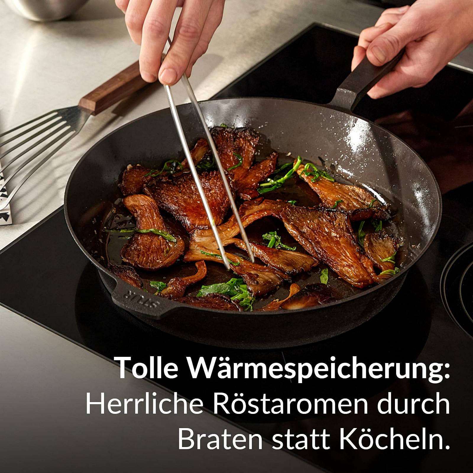 Набор сковород STUR Original Cast Iron 24 см и 28 см Чугунная сковорода, фото №3