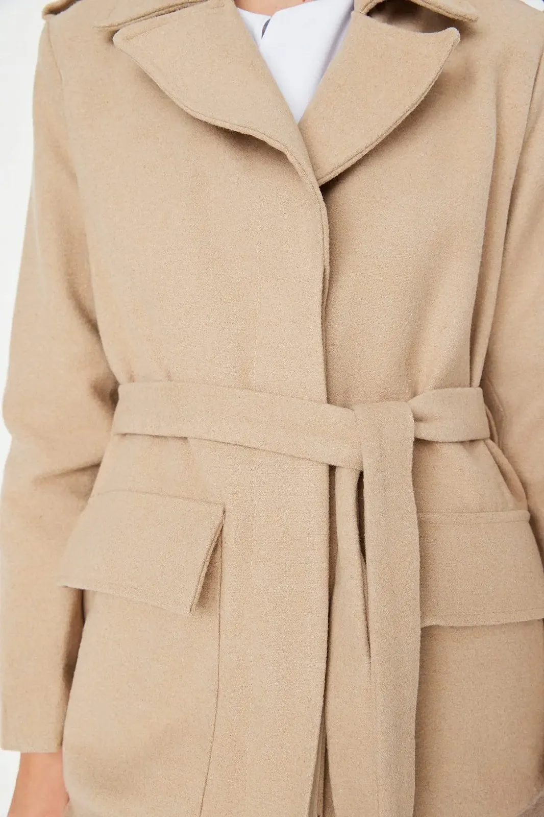 Куртка Biker TRENDYOL Обычная Однотонная Ткань, фото №3 Куртка Biker TRENDYOL Обычная Однотонная Ткань, фото №3