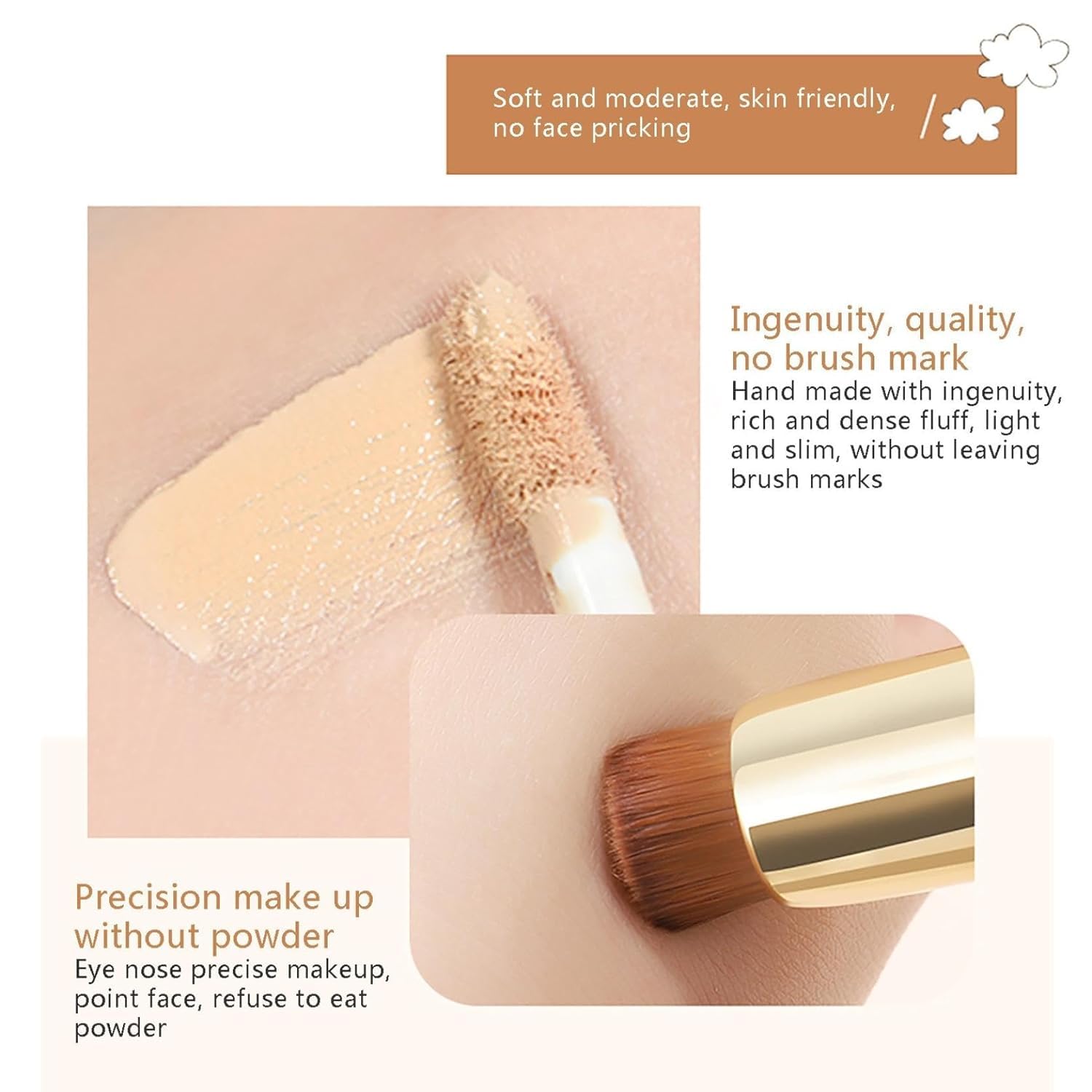 Фонд Novo Concealer Double Head Waterproof Durable Anti-Wrinkle (3 Шт. Мікс), фото №3