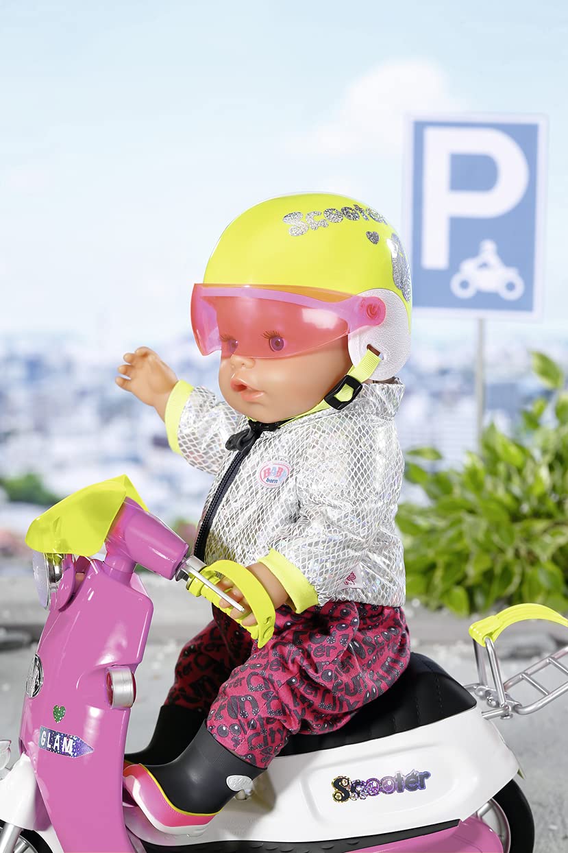 Шлем Zapf Creation BABY born City Scooter с регулируемым визором для кукол 43 см, фото №5