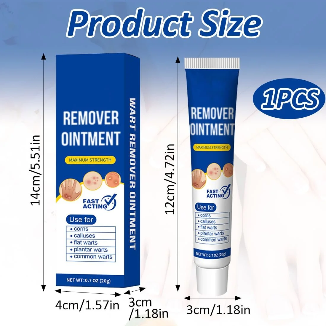 Крем для ног для поддержки кожи 20 г Нежная формула с натуральными ингредиентами, фото №2