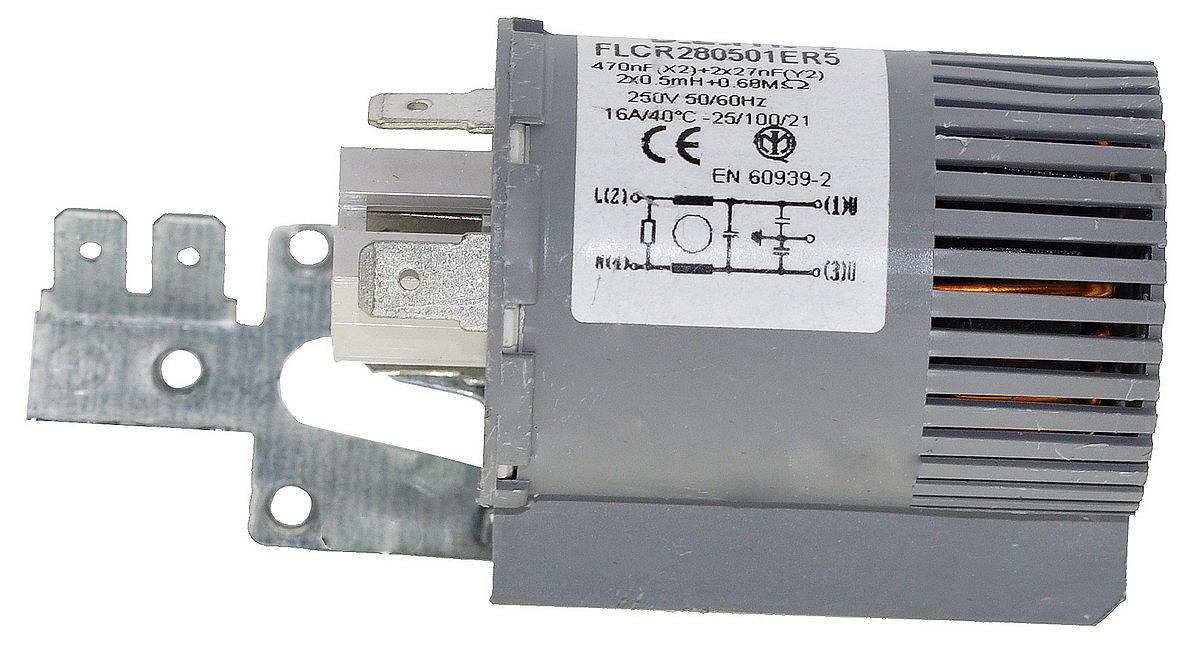 Фильтр сетевой СМА Hansa Whirlpool D E M 16А/250V/40C FLCR280501ER5 арт.смар056, фото №4