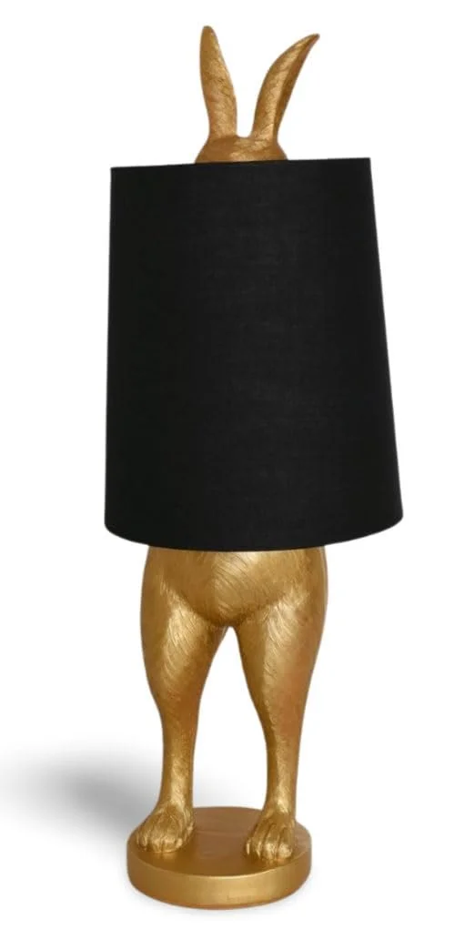 Настольная лампа Palazzo Exclusive cw275 Кролик золотистая 70 см, фото №1
