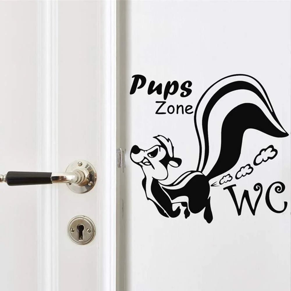 Наклейка на стіну Pups Zone 22.5 x 23.5 см для туалету 1 шт., фото №2