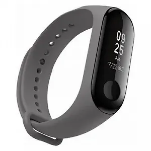 Ремешок для фитнес браслета ArmorStandart Xiaomi Mi Band 4/3 Dark Grey ARM52157 - Фото 1