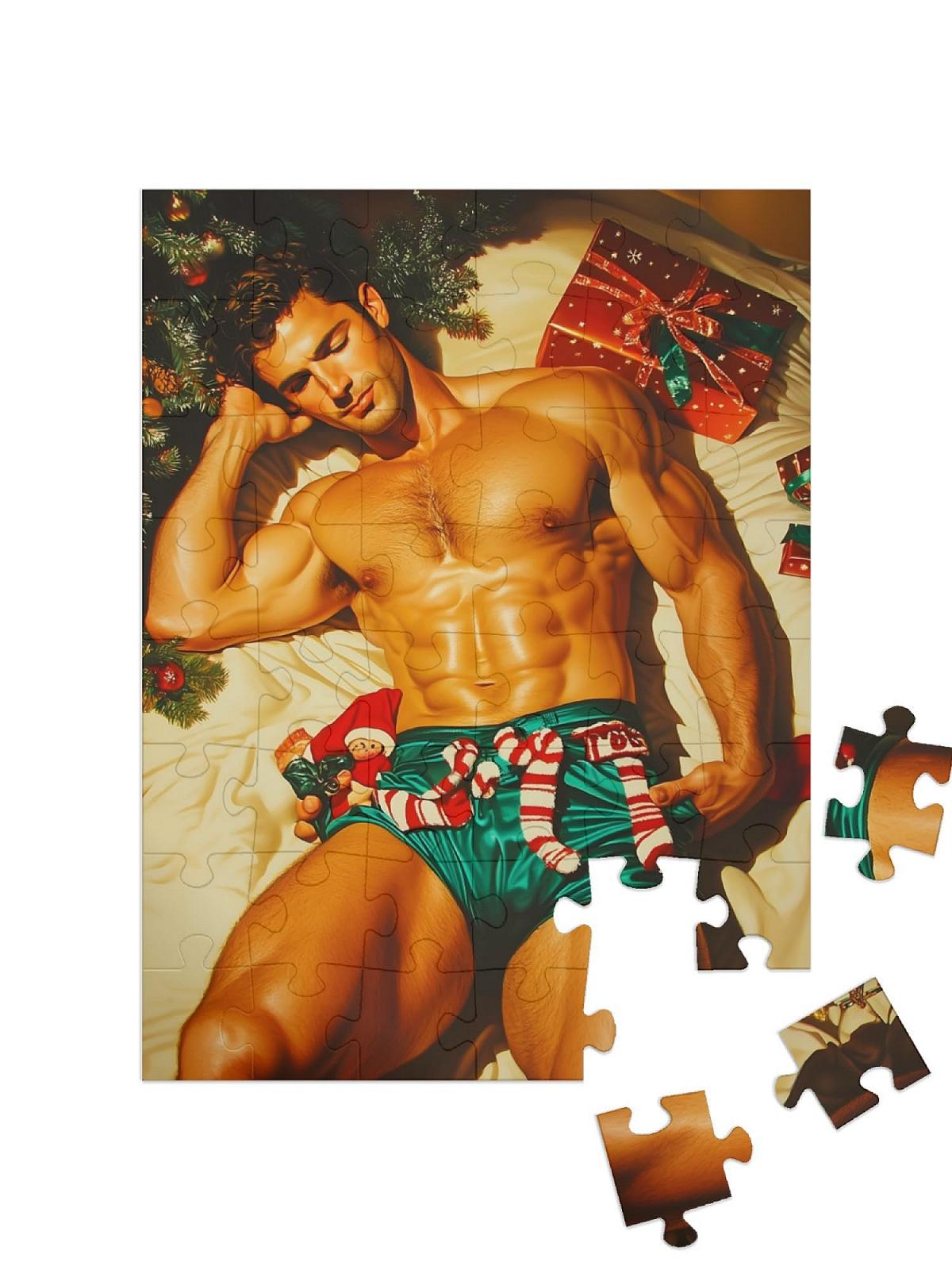 Пазл puzzleYOU Sexy Boy: Retro Dreams Under the Christmas Tree 48 деталей 48 x 36 см, фото №2 Пазл puzzleYOU Sexy Boy: Retro Dreams Under the Christmas Tree 48 деталей 48 x 36 см, фото №2