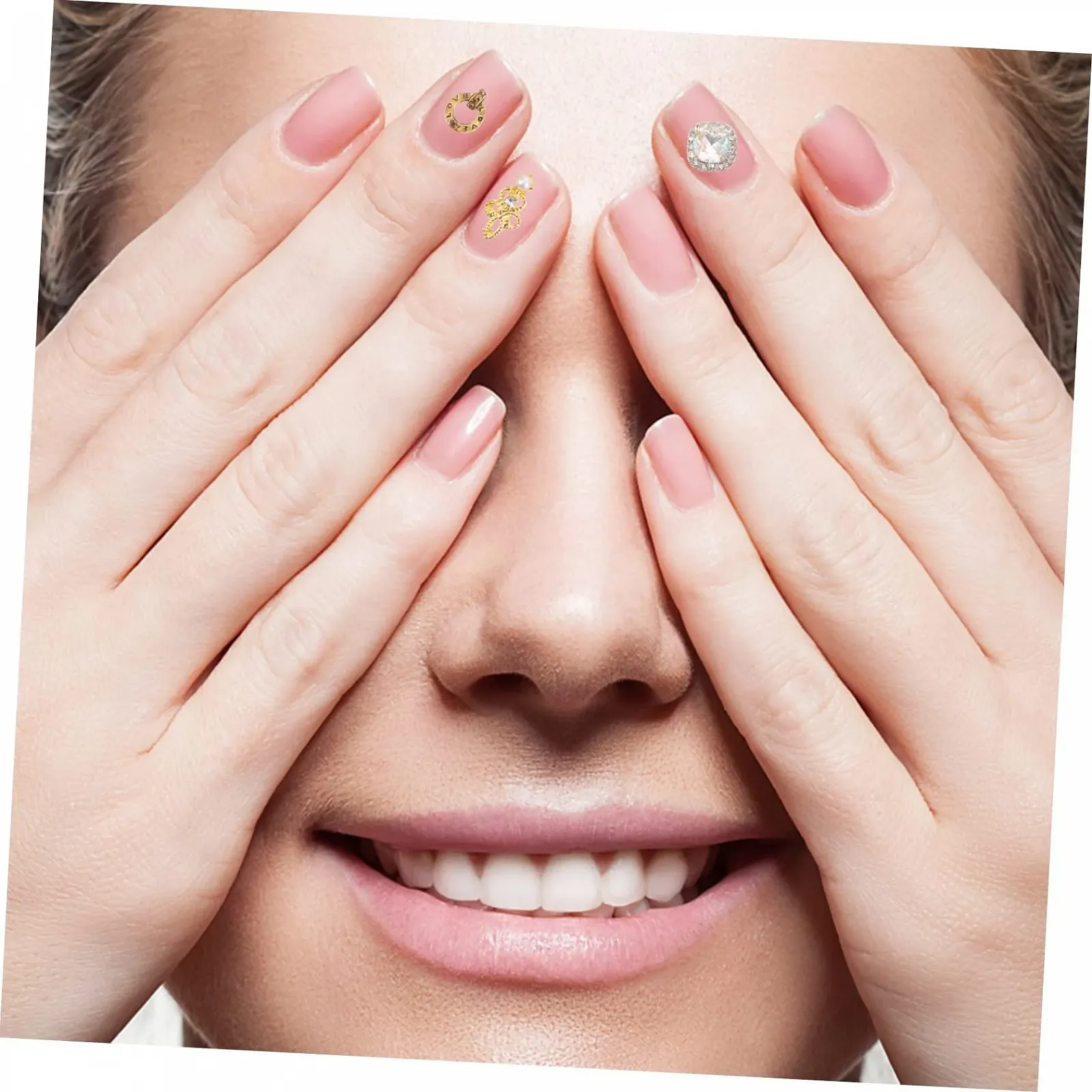 Стразы для ногтей Housoutil, 50 шт., украшения для ногтей, бриллианты для дизайна ногтей, кристаллы из сплава для маникюра, 3D аксессуары, фото №3