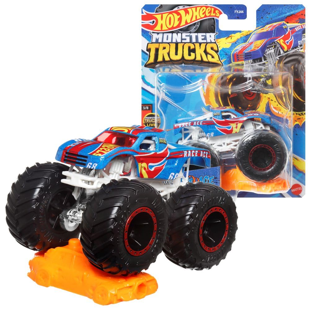 Іграшка Mattel Hot Wheels Monster Trucks 1:64 Race Ace, фото №1