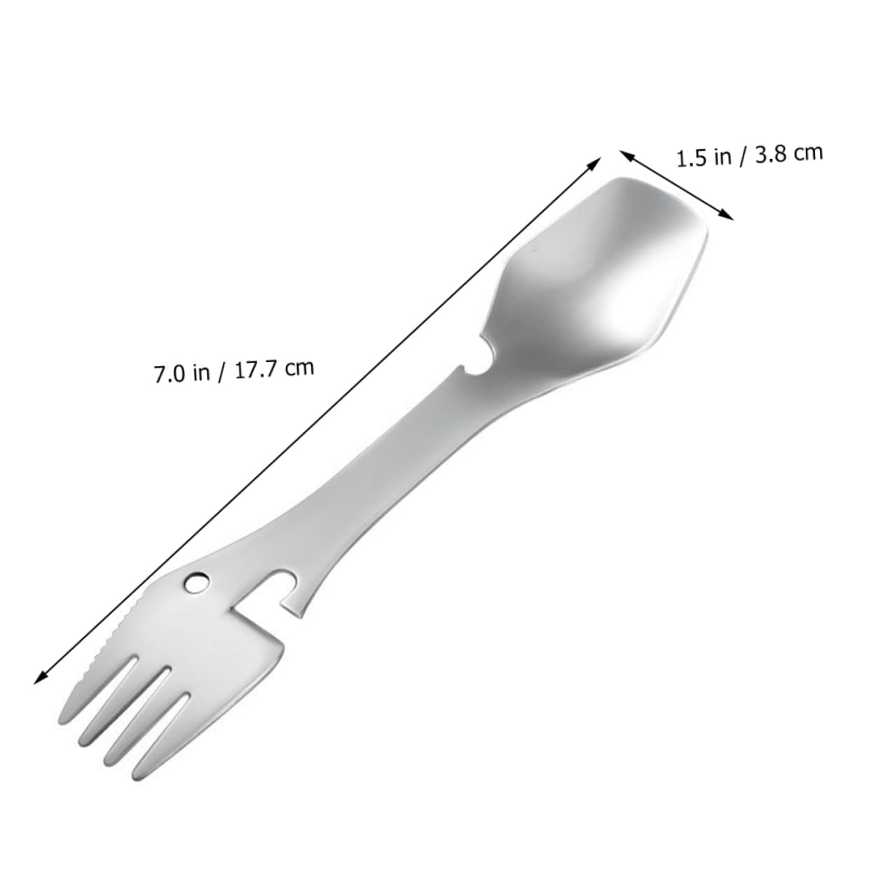 Ложки Abaodam Спорки для походів з нержавіючої сталі набор 6 шт., фото №5 Ложки Abaodam Спорки для походів з нержавіючої сталі набор 6 шт., фото №5