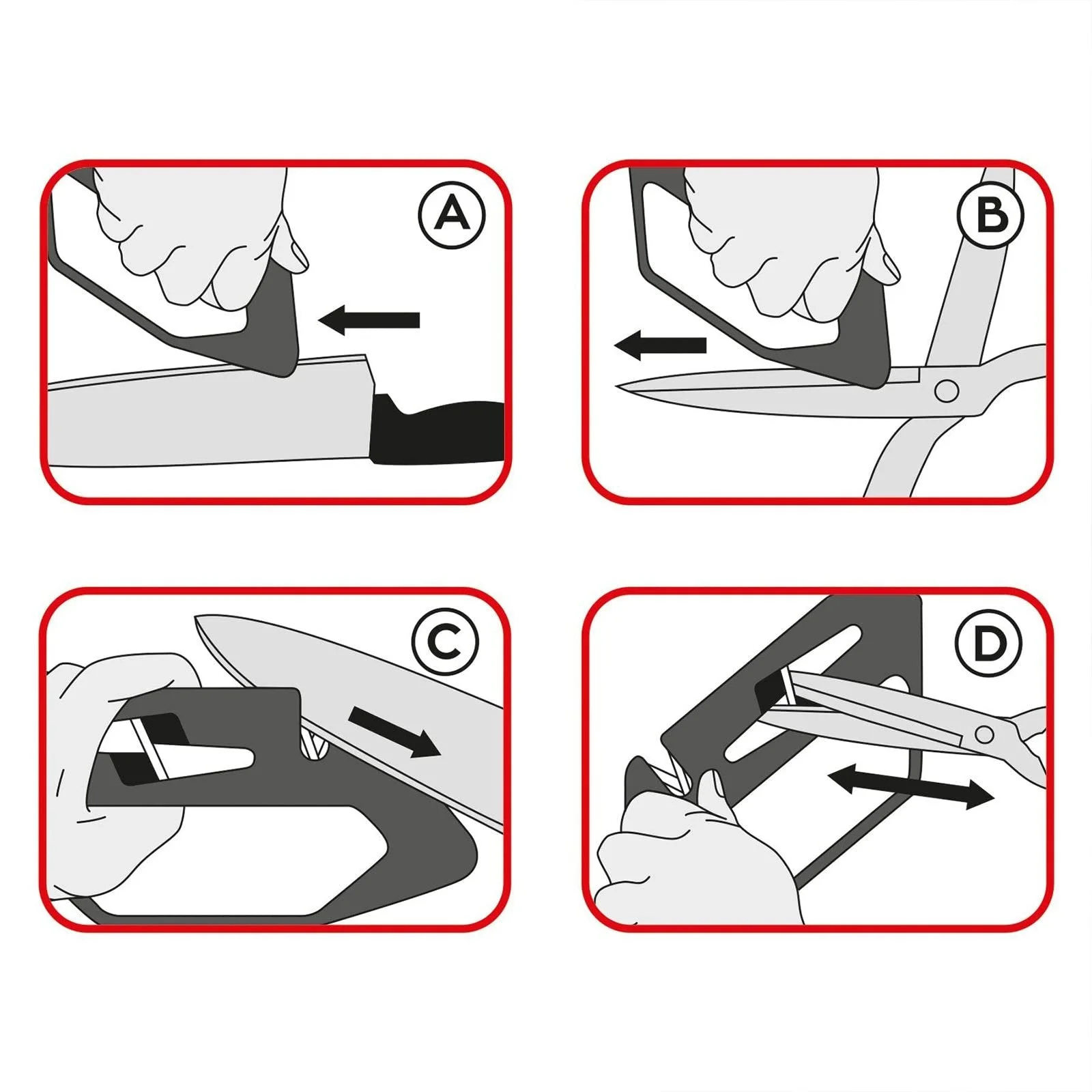 Точило для ножів та ножиць 3 Claveles 15 см, фото №4