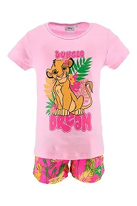 Піжама Disney The Lion King для дівчат, футболка та шорти з дизайном Simba - Фото 1