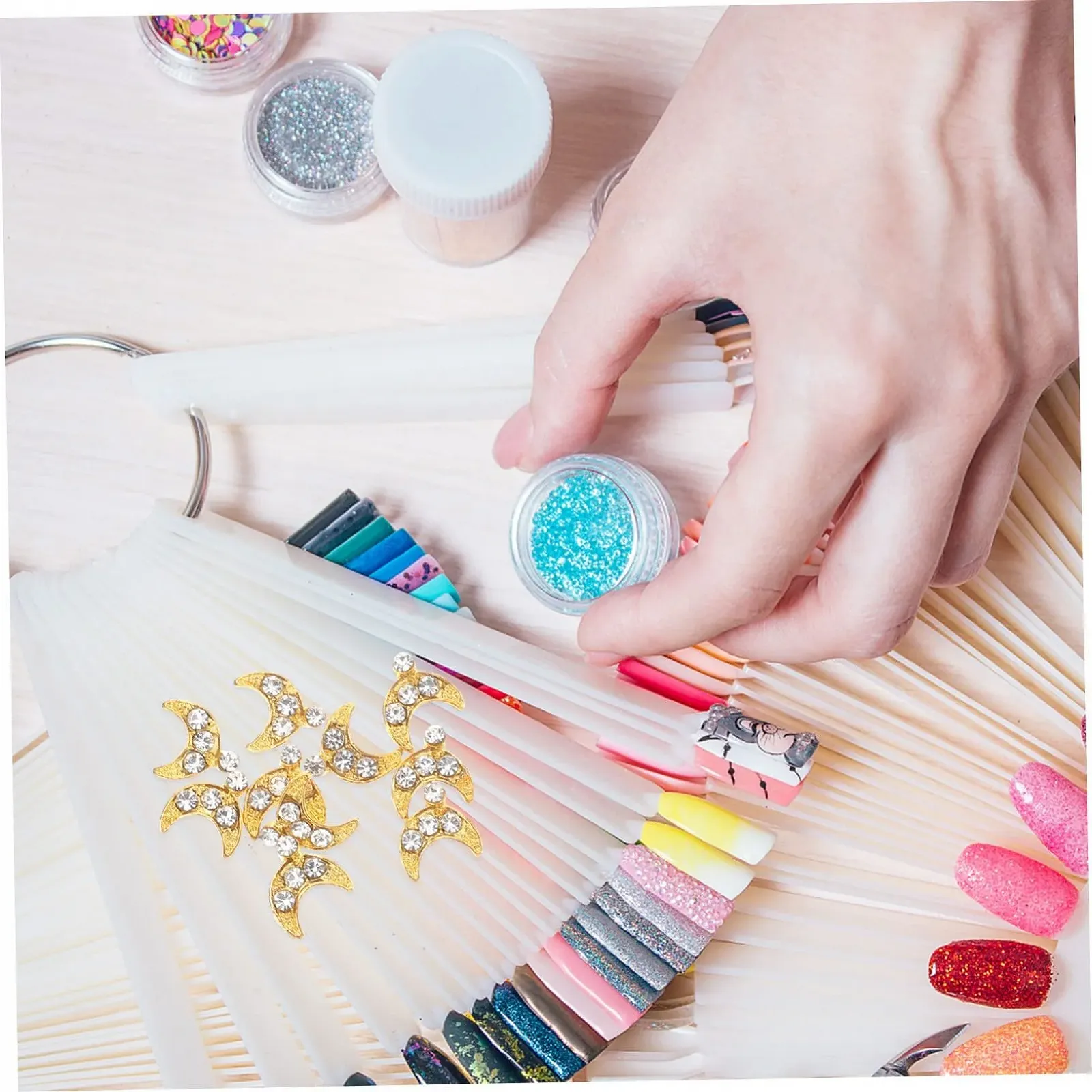 3D Украшения для ногтей Луна Healeved, Набор 30 шт., Аксессуары для декора ногтей, фото №9