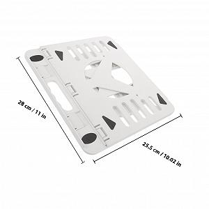 Регульована складна підставка для ноутбука з міцного пластику з розсіюванням тепла, багатофункціональний тримач для ноутбука, планшета та книги, ергономічна, підходить для дому та офісу synthetic.ua - Фото 1