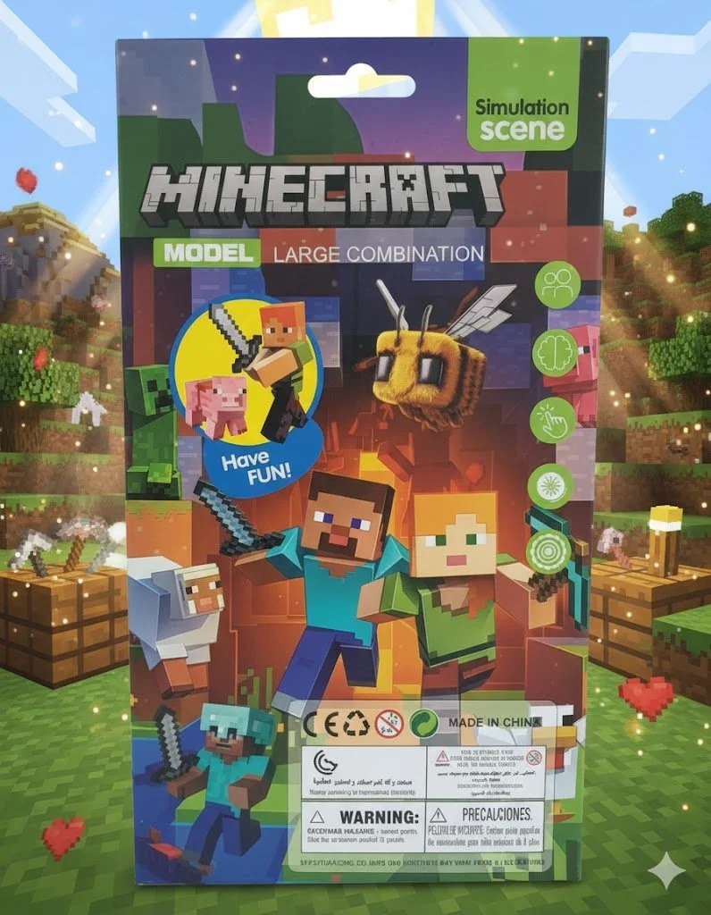 Набір машинок Minecraft металеві інерційні для дітей 10 шт, фото №2