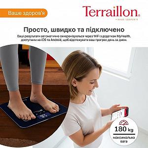 Розумні ваги Terraillon Fit Coach 15115 / Wi-Fi / До 180 кг / Чорний synthetic.ua - Фото 1