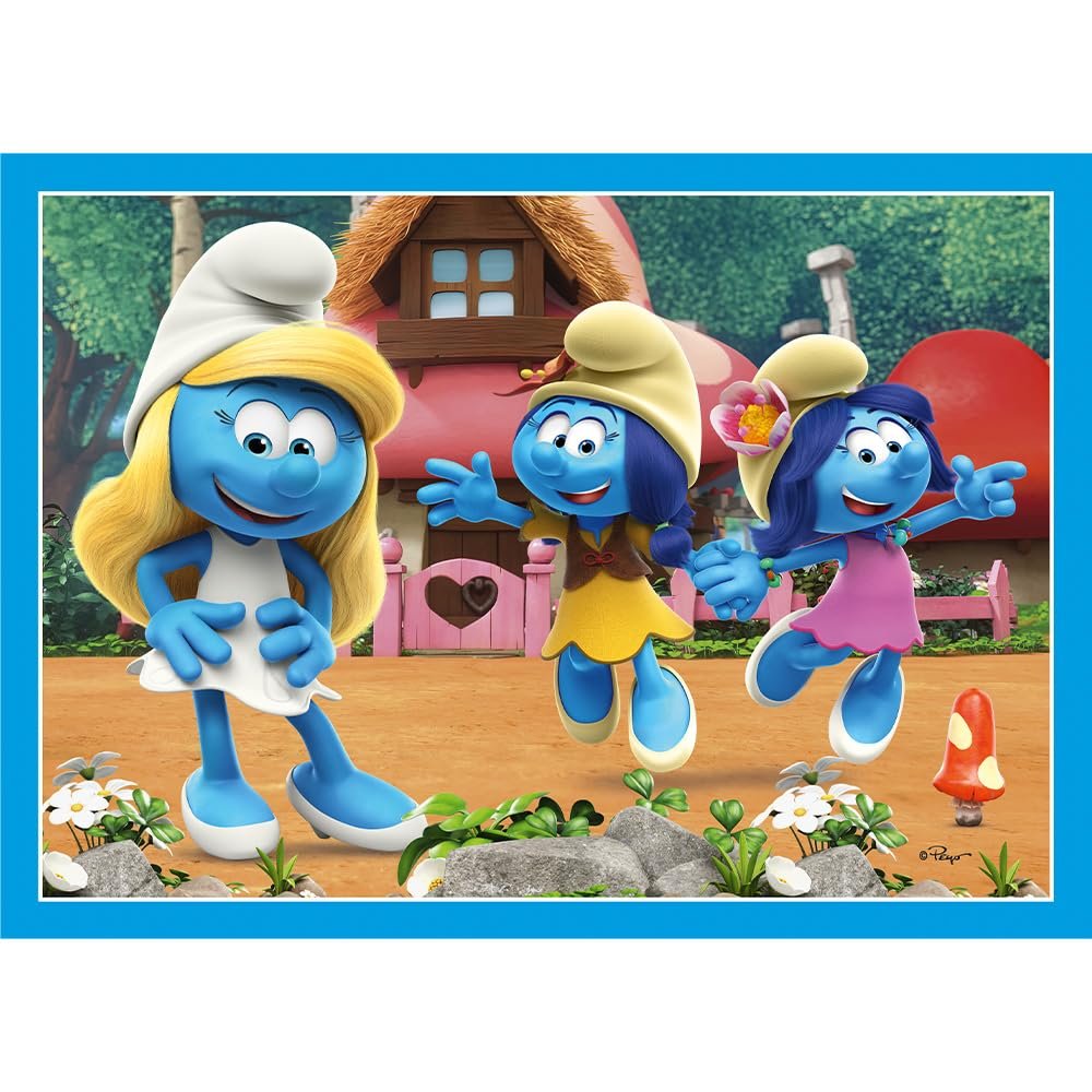 Пазлы Trefl Smurfs Smurf Village 4-в-1 35-70 элементов, фото №5
