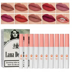 Тінт для губ Generic Lana-Del-Rey Набір 10 кольорів Стійкий водостійкий - Фото 1