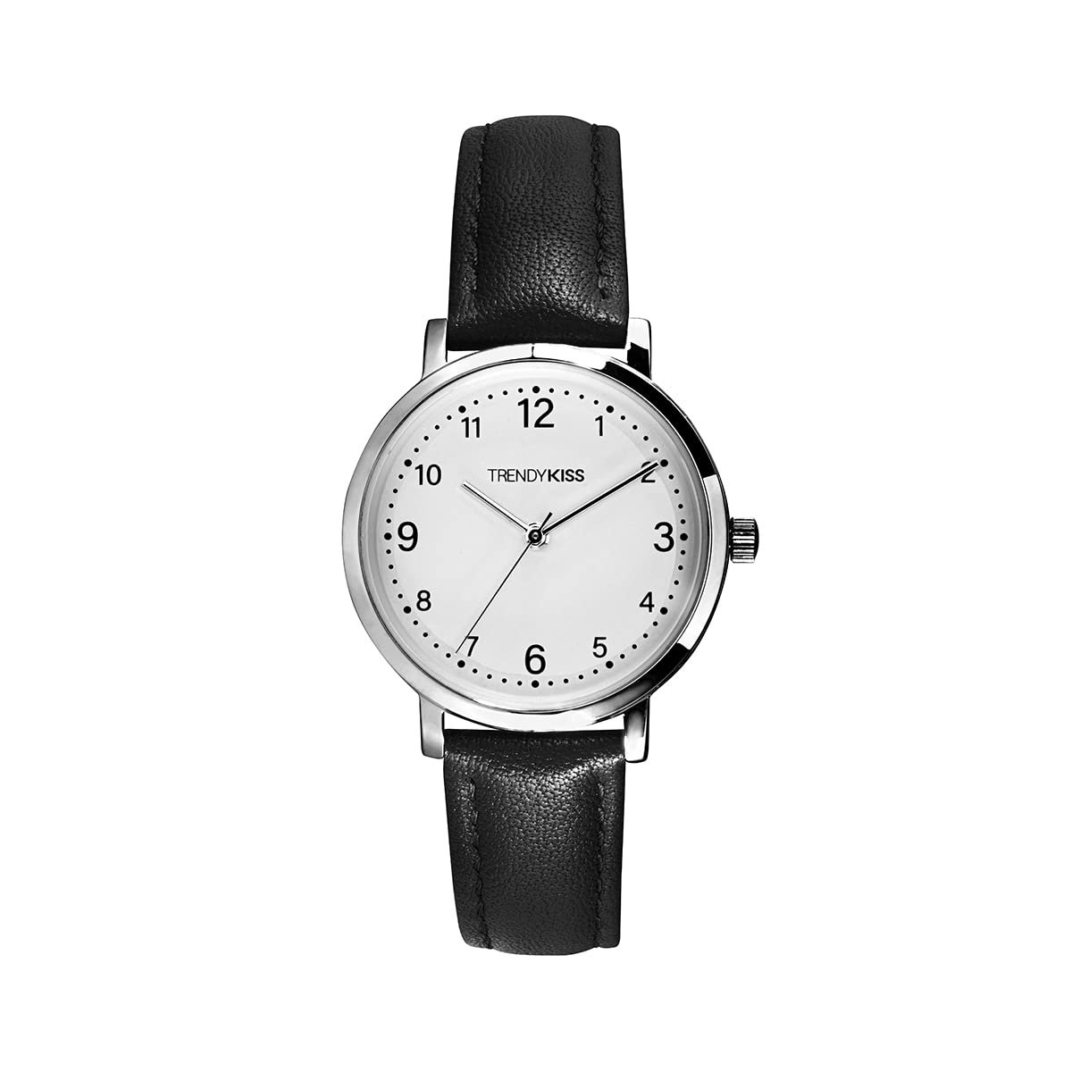 Жіночий аналоговий кварцовий годинник Trendy Kiss TC10164-02 Ремінець шкіряний, чорний, фото №1