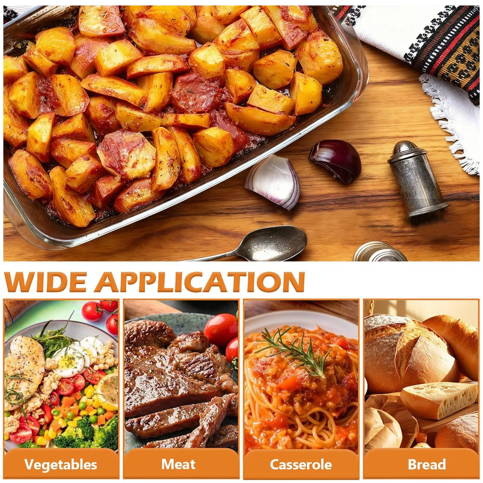 Форма для запекания 1.6 л стеклянная 29.5 x 17 x 5 см прямоугольная прозрачная, фото №6 Форма для запекания 1.6 л стеклянная 29.5 x 17 x 5 см прямоугольная прозрачная, фото №6