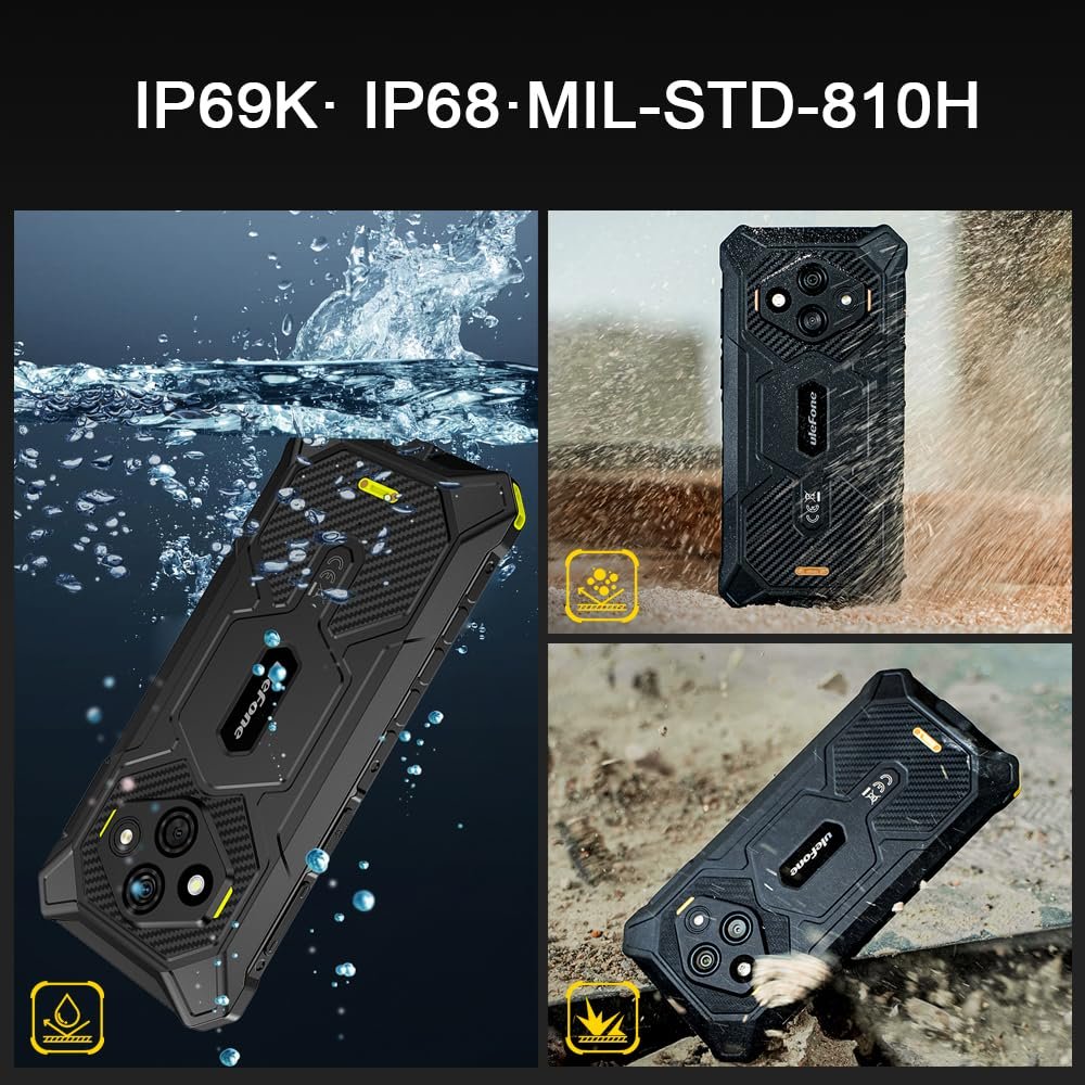 Защищенный смартфон Ulefone Rugking 3 Pro 16/128 GB 6.56 дюйма 120 Hz 5700 mAh IP68 Оранжевый, фото №6