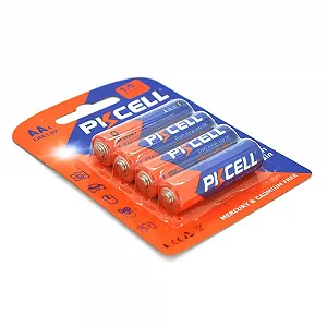 Батарея алкальна PKCELL 1.5V AA/LR6, 4 штуки в блистері за блистер Q12 - Фото 1