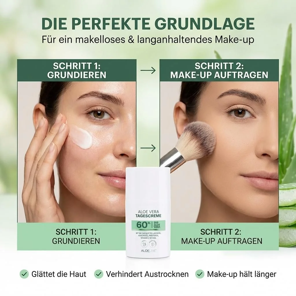 Денний крем для обличчя Aloe Vera 50 мл, фото №3 Денний крем для обличчя Aloe Vera 50 мл, фото №3