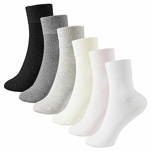 Носки в рубчик Женские Белые 35-41 - Фото 1