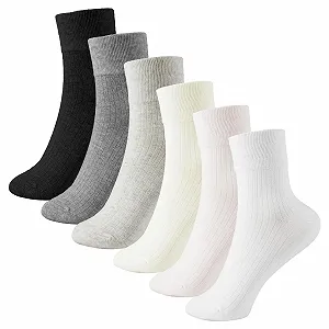 Шкарпетки в рубчик Жіночі Білі 35-41 - Фото 1