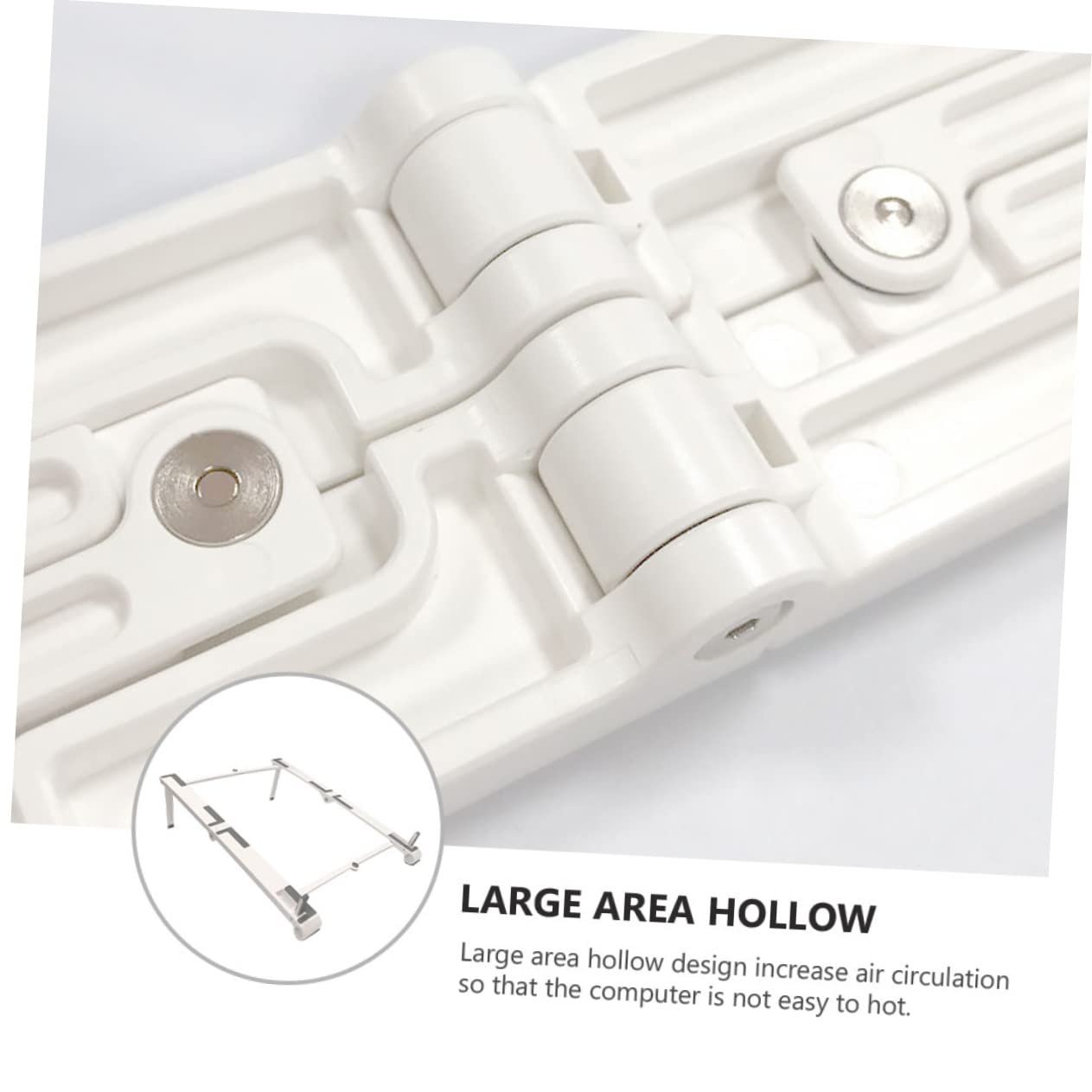 Регулируемая Подставка для Ноутбука NUOBESTY Практичная Подставка для Ноутбука с Прочной Конструкцией, Складная и Регулируемая по Углу для Планшетов и Ноутбуков для Комфортной Работы, фото №5