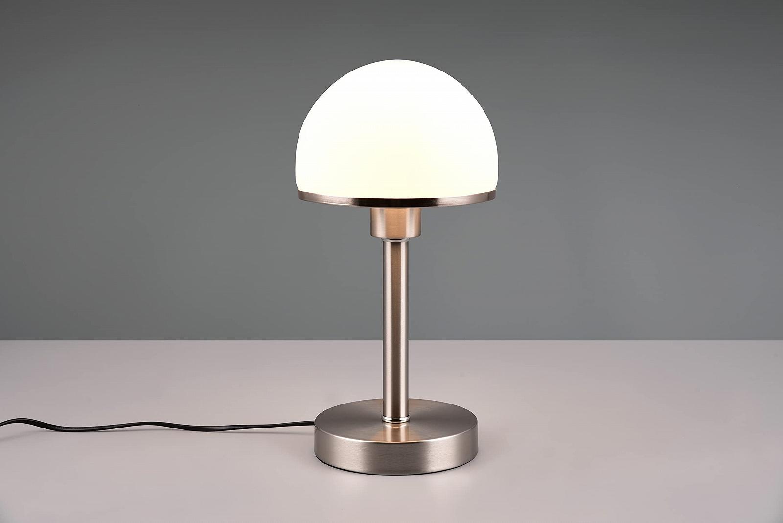 Настільна лампа Trio Leuchten Joost II 592300107 Метал Матовий нікель Скло Опаловий білий E27 Touch, фото №3