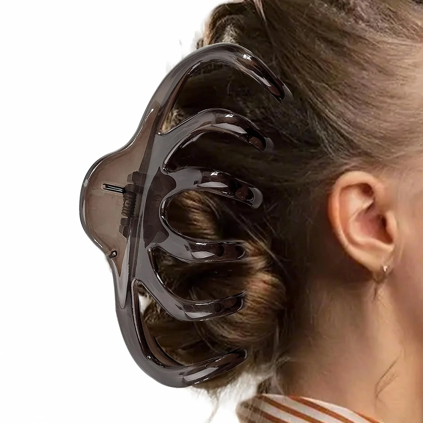 Заколка для волос Осьминог - Нескользящая большая заколка | Сильный зажим для создания прически, модный стиль, прочный держатель, заколка для длинных волос, фото №7 Заколка для волос Осьминог - Нескользящая большая заколка | Сильный зажим для создания прически, модный стиль, прочный держатель, заколка для длинных волос, фото №7