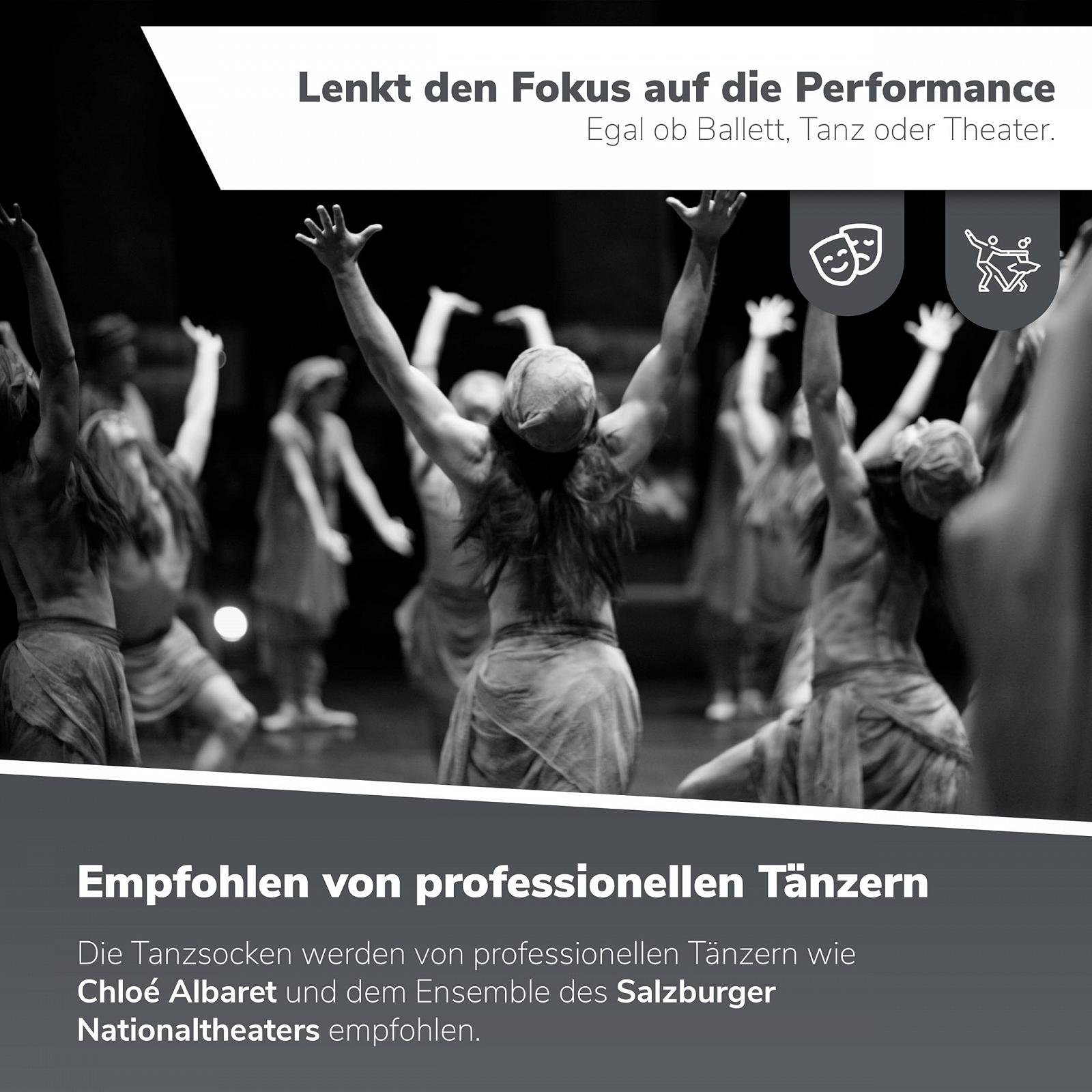 Шкарпетки для балету та сучасного танцю SaferSox - 3 пари, фото №6