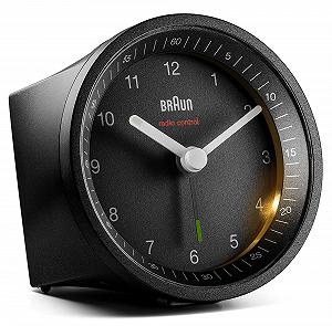 Аналоговый радиобудильник Braun Classic BC07B-DCF с функцией повтора сигнала и подсветкой, тихий механизм, нарастающий сигнал будильника, черный - Фото 1