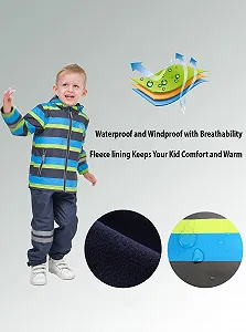 Куртка з флісовою підкладкою для хлопчиків UmkaUmka, тепла, водовідштовхувальна, затишна дощова synthetic.ua - Фото 1