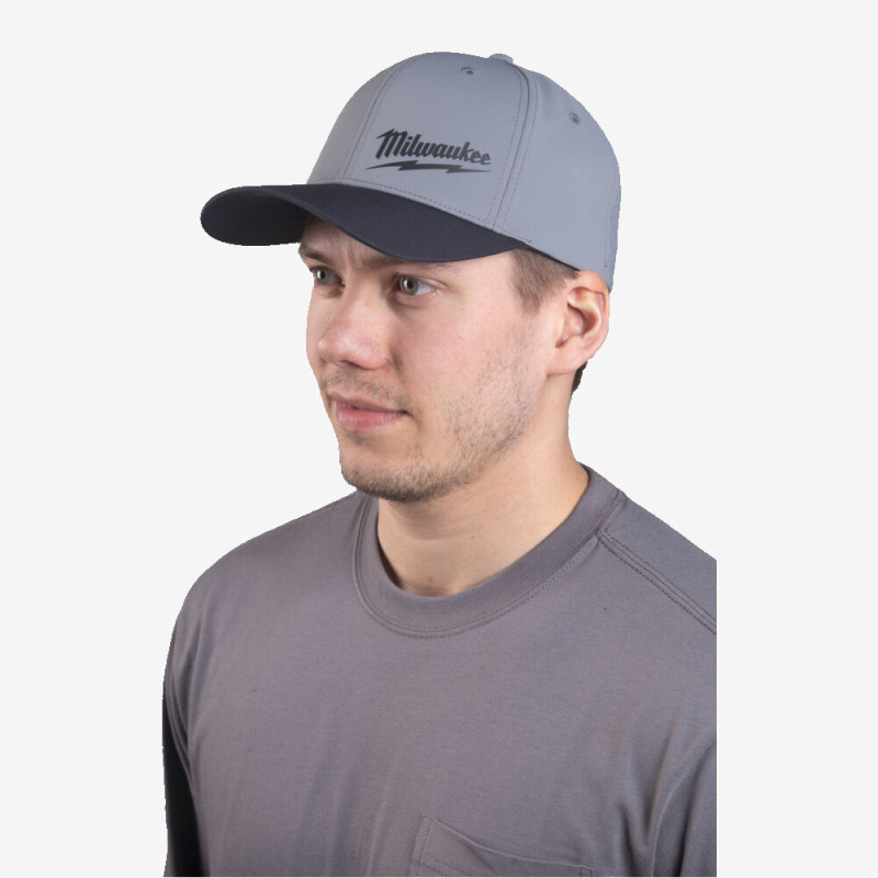 Бейсболка кепка Performance MILWAUKEE дихаюча темно-сіра розмір L/XL, фото №5 Бейсболка кепка Performance MILWAUKEE дихаюча темно-сіра розмір L/XL, фото №5