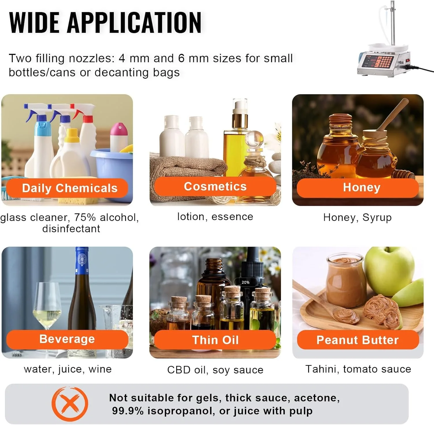 Дозатор для розливу рідин Vevor SY-1200-V2 Silver, фото №6